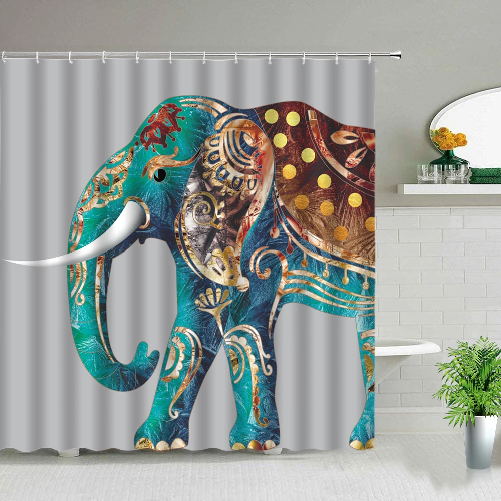 Elephant Shower Curtain Cartoons Animal Painting Bathroom Decor Wall Decor Cloth Curtains Set Waterproof Fabric Bath Accessories
Elephant Shower Curtain Cartoons Animal Painting Bathroom Decor Wall Decor Cloth Curtains Set Waterproof Fabric Bath Accessories