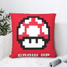 Grow Up Square Pillowcase Cushion Cover cute Zipper Home Decorative Pillow Case Room Nordic 45*45cm