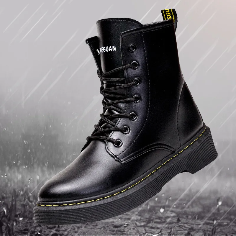 2022 Ladies Leather Martin Boots Thick-soled Motorcycle Boots Round Toe Non-slip Lace-up Ankle Boots Comfortable Casual Boots
2022 Ladies Leather Martin Boots Thick-soled Motorcycle Boots Round Toe Non-slip Lace-up Ankle Boots Comfortable Casual Boots