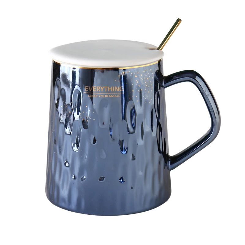 Crystal plated ceramic spoon cup with lid Nordic retro breakfast Cup Mug Coffee Cup office water cup creative trend
Crystal plated ceramic spoon cup with lid Nordic retro breakfast Cup Mug Coffee Cup office water cup creative trend