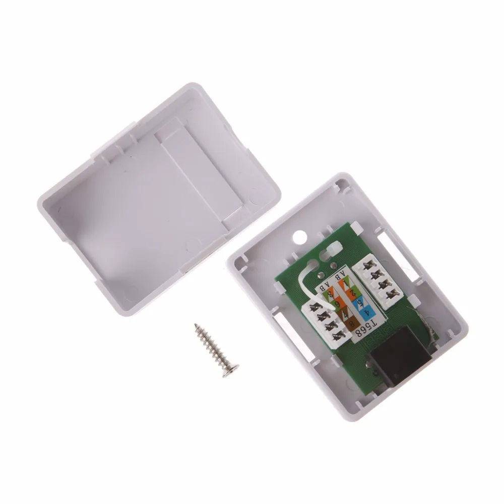Cat5e RJ45 Wall Coupler Jack Adapter 8P8C HM-HB01 Model UTP Unshielded Single Port Desktop Mount Box Drop Shipping
Cat5e RJ45 Wall Coupler Jack Adapter 8P8C HM-HB01 Model UTP Unshielded Single Port Desktop Mount Box Drop Shipping