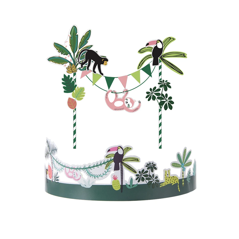 Wedding Birthday Cake Topper Paper Cake Decoration Jungle Hawaii Theme Party Decor for Kid Birthday Cake Wrapper Wedding Party
Wedding Birthday Cake Topper Paper Cake Decoration Jungle Hawaii Theme Party Decor for Kid Birthday Cake Wrapper Wedding Party