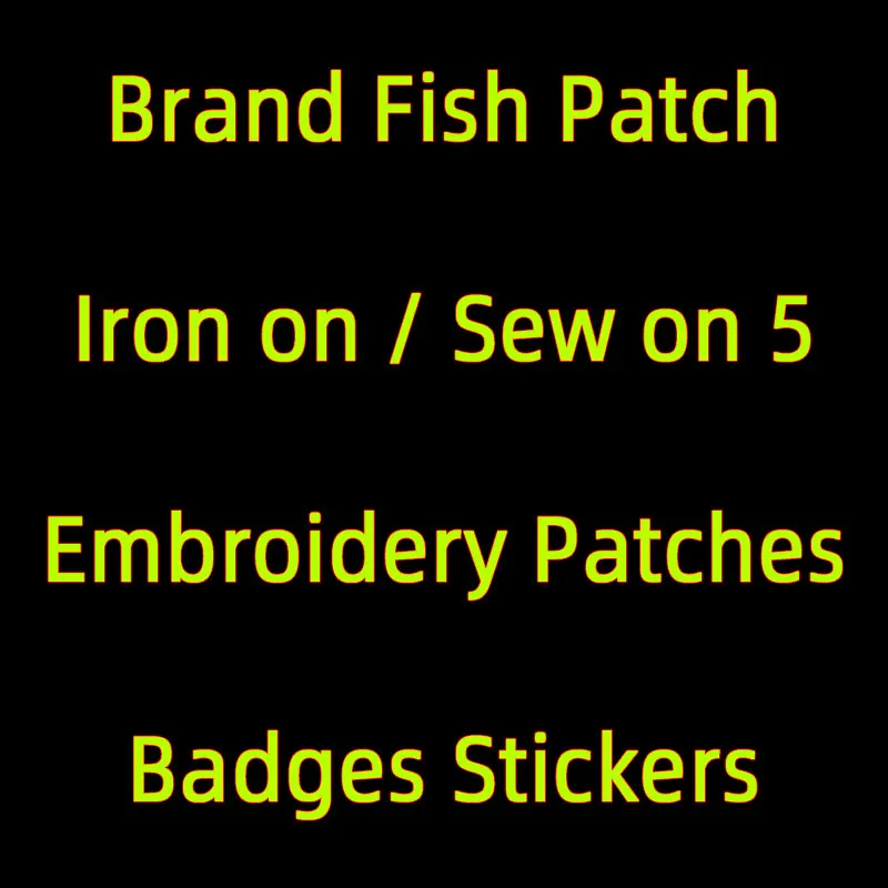 Fashion Fish Iron on Brand Logo Patches for Clothes Stripes Appliques Embroidery Appliques Sew on Clothes Badges Stickers 
Fashion Fish Iron on Brand Logo Patches for Clothes Stripes Appliques Embroidery Appliques Sew on Clothes Badges Stickers