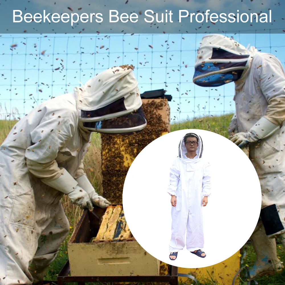 Full Body Beekeeping Clothing Veil Hood Hat Clothes Jacket Protective Beekeeping Suit Beekeepers Bee Suit Safety Clothing
Full Body Beekeeping Clothing Veil Hood Hat Clothes Jacket Protective Beekeeping Suit Beekeepers Bee Suit Safety Clothing