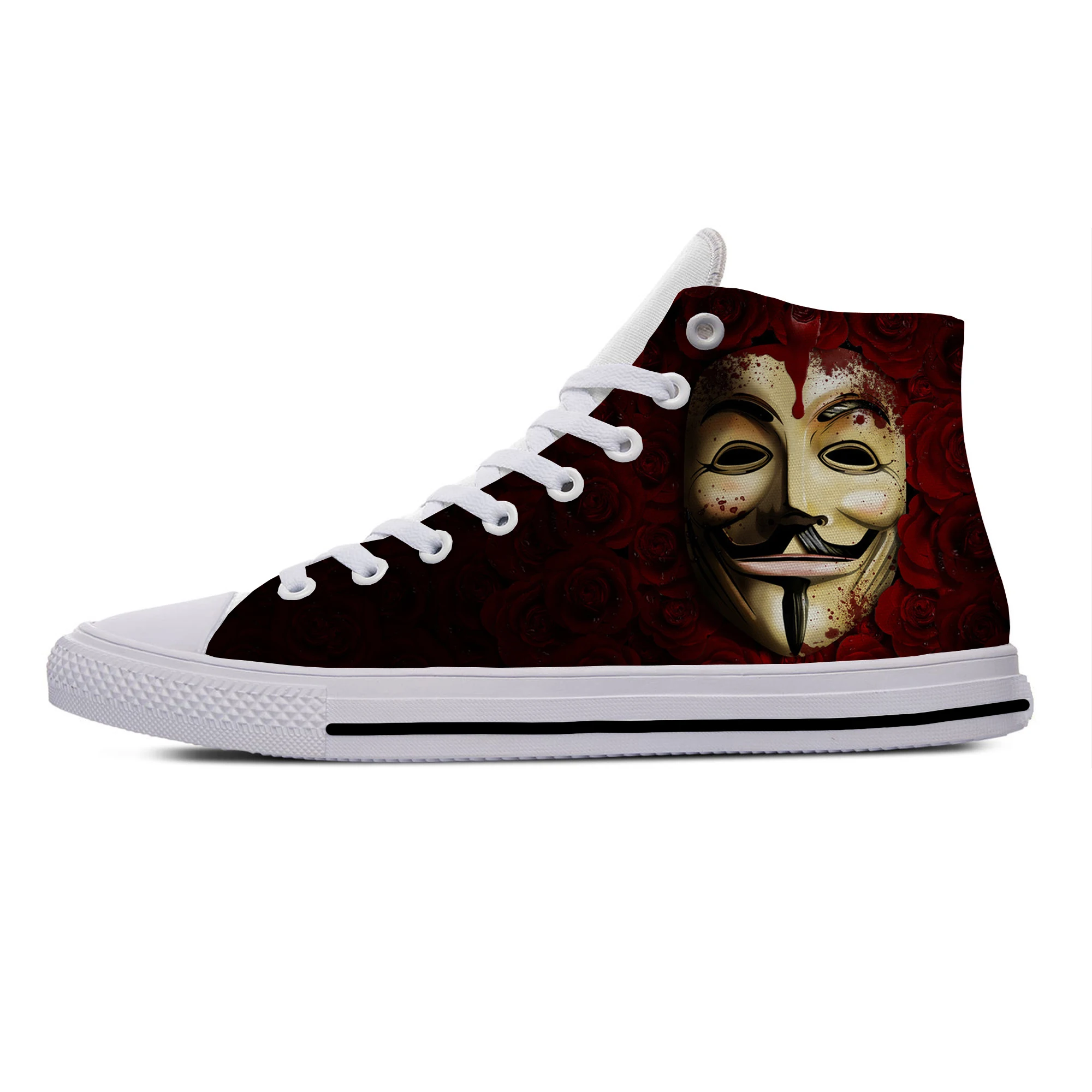 Movie V for Vendetta Popular Hot Funny Fashion Casual Cloth Shoes High Top Lightweight Breathable 3D Print Men Women Sneakers
Movie V for Vendetta Popular Hot Funny Fashion Casual Cloth Shoes High Top Lightweight Breathable 3D Print Men Women Sneakers
