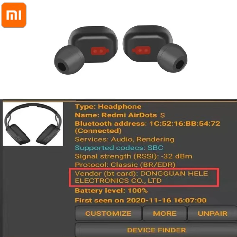 Newest Original Xiaomi Redmi AirDots 2 S TWS Headset Wireless Bluetooth Mic Handsfree Earbuds AI Control Noise Reduction | Электроника