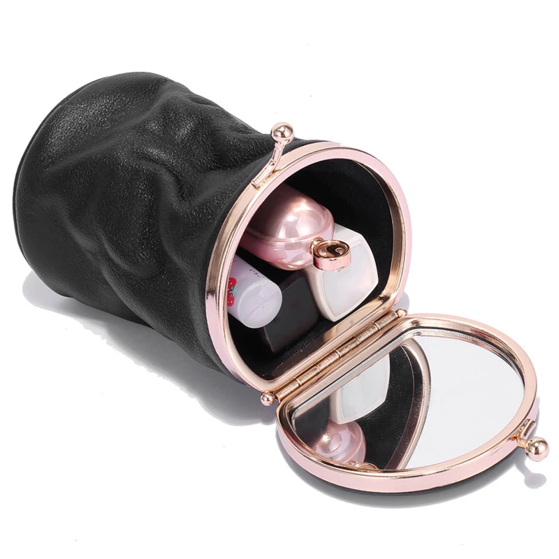 Makeup Case Small Portable Genuine Leather Lipstick Storage Pouch With Mirror Perfume Jewelry Organizer Pocket Mini Cosmetic Bag
Makeup Case Small Portable Genuine Leather Lipstick Storage Pouch With Mirror Perfume Jewelry Organizer Pocket Mini Cosmetic Bag