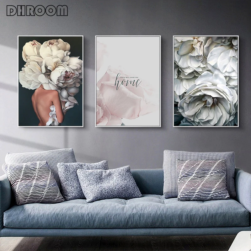 Modern Wall Art Posters Floral Fashion Women Canvas Painting for Living Room Scandinavian Decoration Pictures Home Decor 
Modern Wall Art Posters Floral Fashion Women Canvas Painting for Living Room Scandinavian Decoration Pictures Home Decor