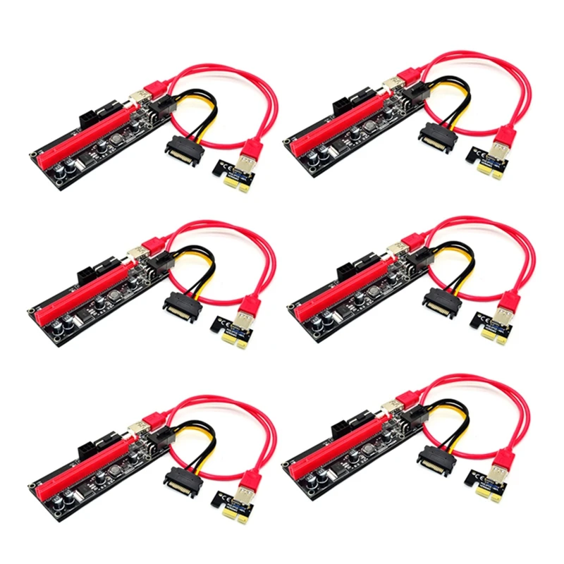 VER009S PCI-E Riser 6 PIN Powered PCIE Extension Cable GPU Riser GPU Extension Cable PCIEX1 to PCIE X16 Extender (6 PCS)
VER009S PCI-E Riser 6 PIN Powered PCIE Extension Cable GPU Riser GPU Extension Cable PCIEX1 to PCIE X16 Extender (6 PCS)