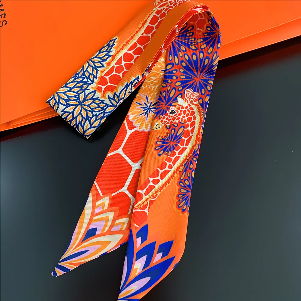 Luna&Dolphin Women Twill Silk Long Scarf 90x5cm Chic Elegant Double Sided Tie Forest Giraffe Bag Ribbon Headband Neckerchief
Luna&Dolphin Women Twill Silk Long Scarf 90x5cm Chic Elegant Double Sided Tie Forest Giraffe Bag Ribbon Headband Neckerchief