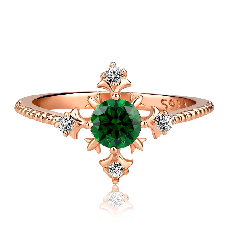 New Copper Jewelry Fashion Exquisite Green Zircon Ring Christmas Gift for Girlfriend Wife Engagement Party Accessary
New Copper Jewelry Fashion Exquisite Green Zircon Ring Christmas Gift for Girlfriend Wife Engagement Party Accessary