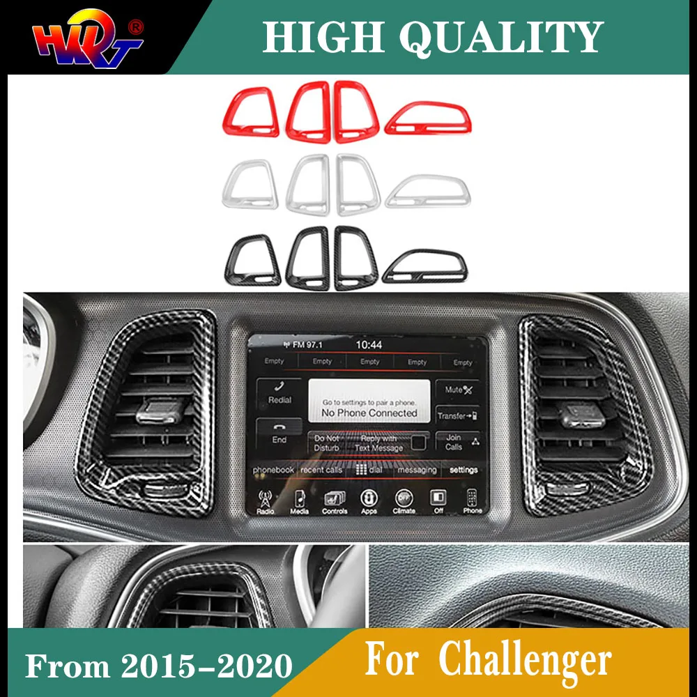 Fit for Dodge Challenger 2015-2020 Car Styling ABS Carbon fiber color 4 PC Conditioning Vent Decoration Cover Car Accessories
Fit for Dodge Challenger 2015-2020 Car Styling ABS Carbon fiber color 4 PC Conditioning Vent Decoration Cover Car Accessories