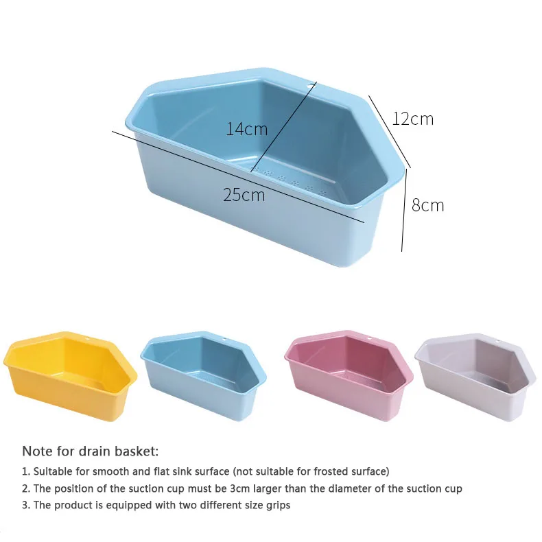 New Vegetable Fruite Filter Drain Storage Basket Triangle Sieve Rack Sink Holder Storage Rack Sink Filter Shelf Kitchen Tools
New Vegetable Fruite Filter Drain Storage Basket Triangle Sieve Rack Sink Holder Storage Rack Sink Filter Shelf Kitchen Tools