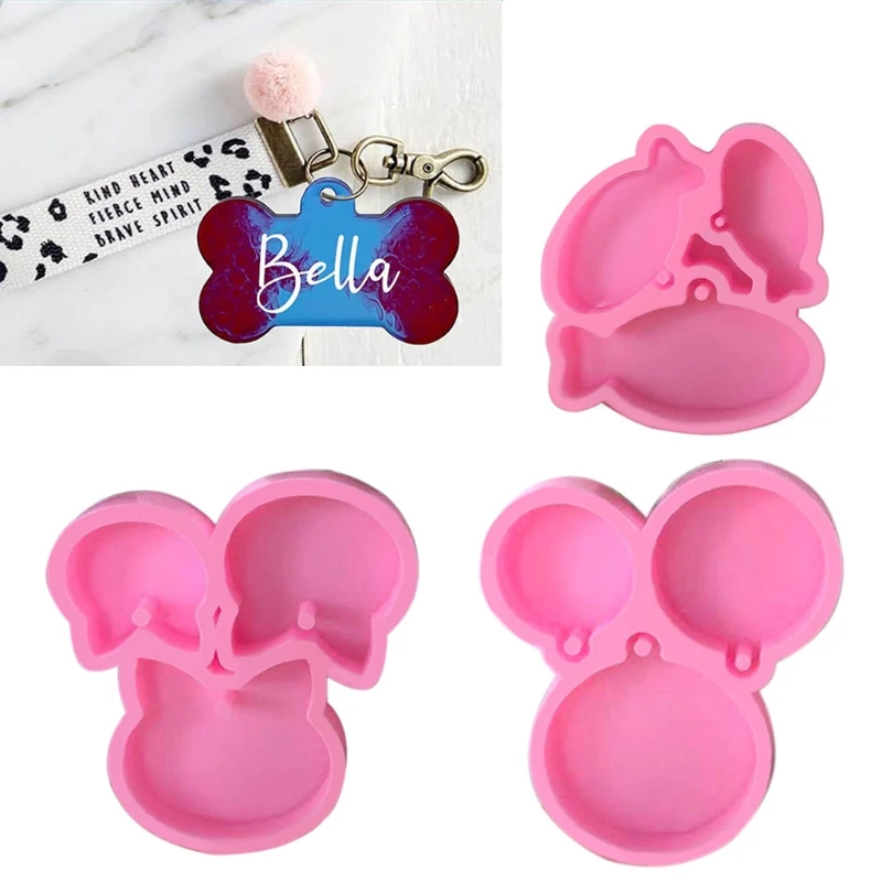 Pet Key Brand Keychain Silicone Mold with Hole Keyring Pendant Handmade Valentine's Day Gift Jewelry
Pet Key Brand Keychain Silicone Mold with Hole Keyring Pendant Handmade Valentine's Day Gift Jewelry