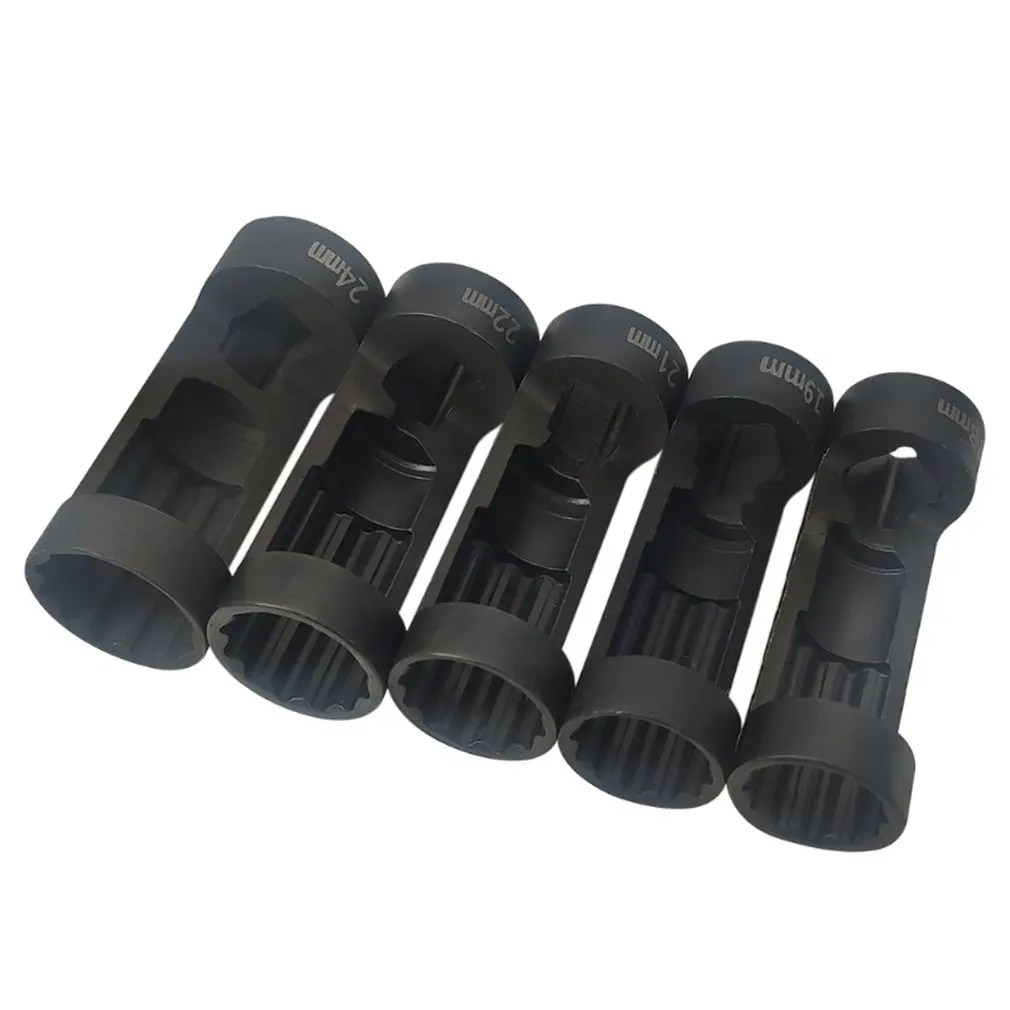 5-piece Shock Sleeve Remover 12 Point Sockets Portable 1/2 Drive 18-24mm Good Appearance Fine Workmanship
5-piece Shock Sleeve Remover 12 Point Sockets Portable 1/2 Drive 18-24mm Good Appearance Fine Workmanship