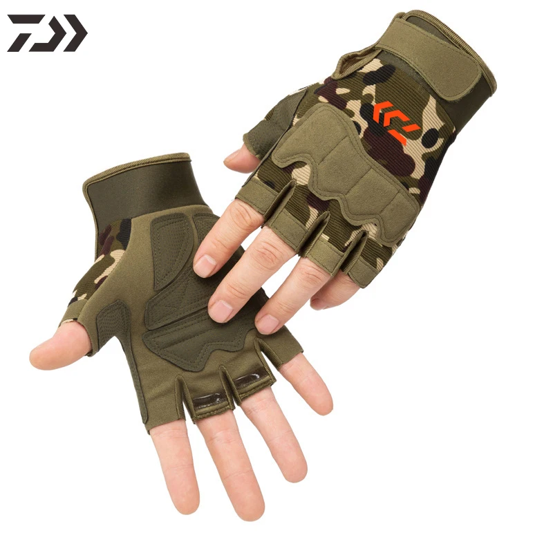 New Daiwa Men's Fishing Gloves Camouflage Fingerless Gloves Outdoor Tactical Anti-cut Fighting Mountaineering Half-finger Gloves
New Daiwa Men's Fishing Gloves Camouflage Fingerless Gloves Outdoor Tactical Anti-cut Fighting Mountaineering Half-finger Gloves