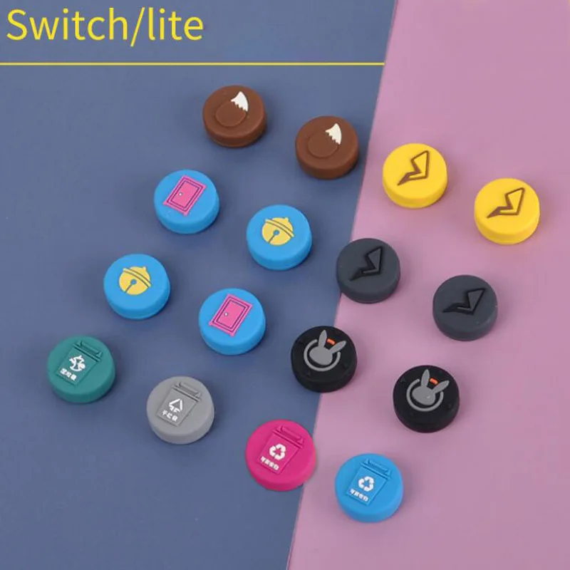 4 шт. креативная тема Thumb Stick Grip cap ДЖОЙСТИК Крышка для kingd Switch Lite NS Joy Con контроллер