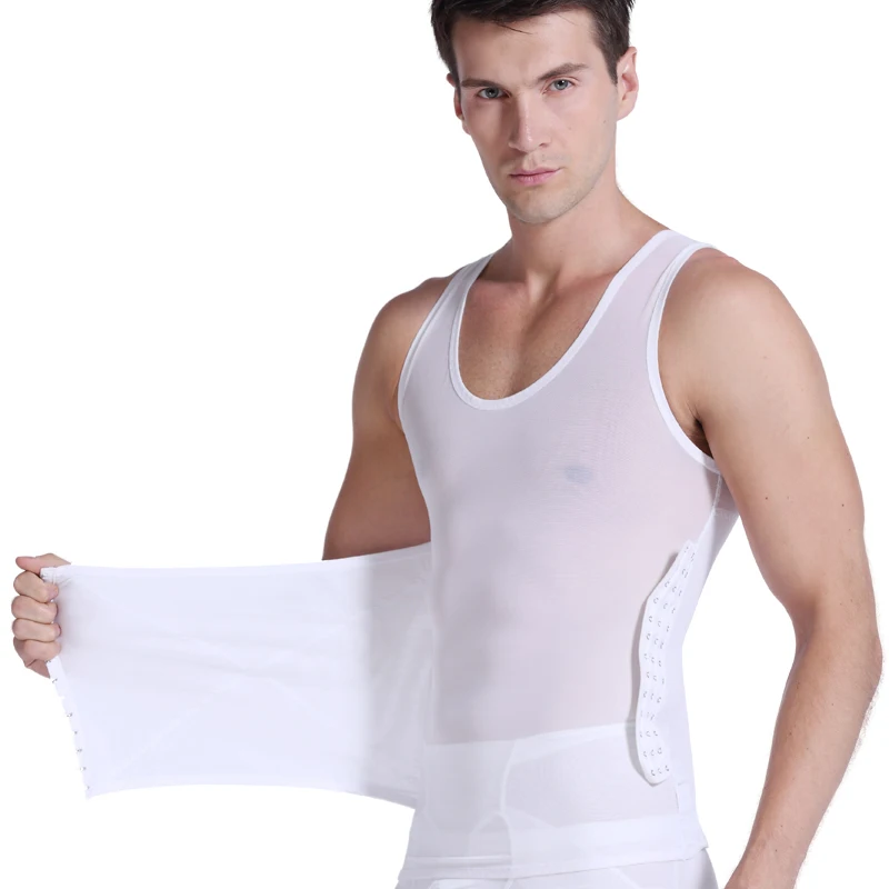 Men Body Shaper Abdomen Reducing Shapewear Waist Trainer Belly Control Slimming Male Compression Shirts Abs Vest Corset Hook
Men Body Shaper Abdomen Reducing Shapewear Waist Trainer Belly Control Slimming Male Compression Shirts Abs Vest Corset Hook