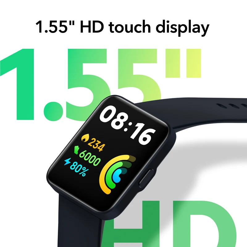 Умные часы Xiaomi Redmi Watch 2 lite Bluetooth 5 0 Mi Band 1 55 дюйма HD GPS | Электроника
