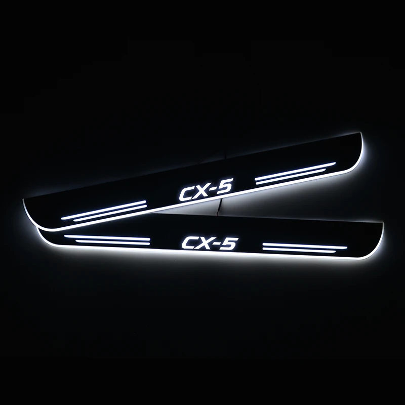 Светодиодный порога для Mazda CX-5 CX-3 CX-7 CX3 CX5 CX7 2014 2015 2016 до 2020 дверная накладка путь