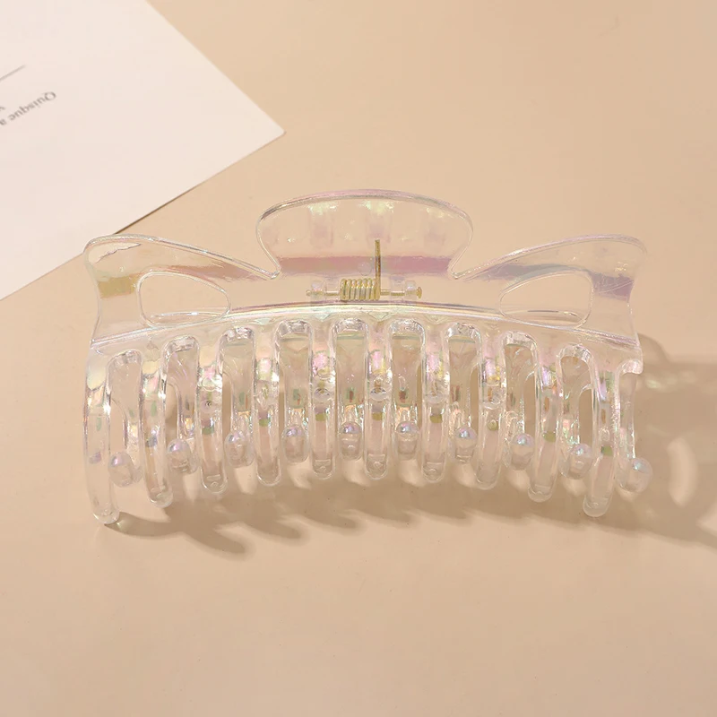 Geometric Hair Claw Clamps Hair Crab Transparent Hair Clip Solid Color Matte Hairpin Large Size Hair Accessories Women Girls 
Geometric Hair Claw Clamps Hair Crab Transparent Hair Clip Solid Color Matte Hairpin Large Size Hair Accessories Women Girls