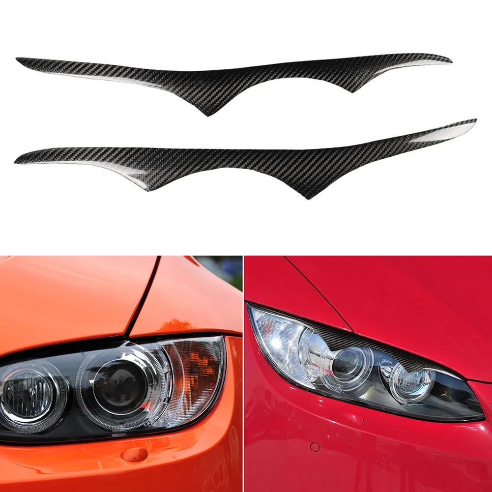 Carbon Fiber Headlight Eyelids Eyebrows Front Headlamp Eyebrows Trim Cover Accessories for BMW E92 3 Series M3 2DR 2006-2012
Carbon Fiber Headlight Eyelids Eyebrows Front Headlamp Eyebrows Trim Cover Accessories for BMW E92 3 Series M3 2DR 2006-2012