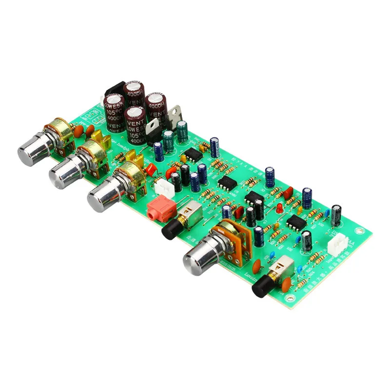 Топ двойной 12 в DX338A HIFI Preamp Tone Board бас регулятор громкости Предварительный