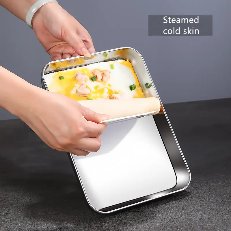 Stainless Steel Rectangular Cake Baking Pan Bread Pizza Oven Tray Muffin Pie Dish Pallet Pastry Tools Kitchen Storage Plate
Stainless Steel Rectangular Cake Baking Pan Bread Pizza Oven Tray Muffin Pie Dish Pallet Pastry Tools Kitchen Storage Plate