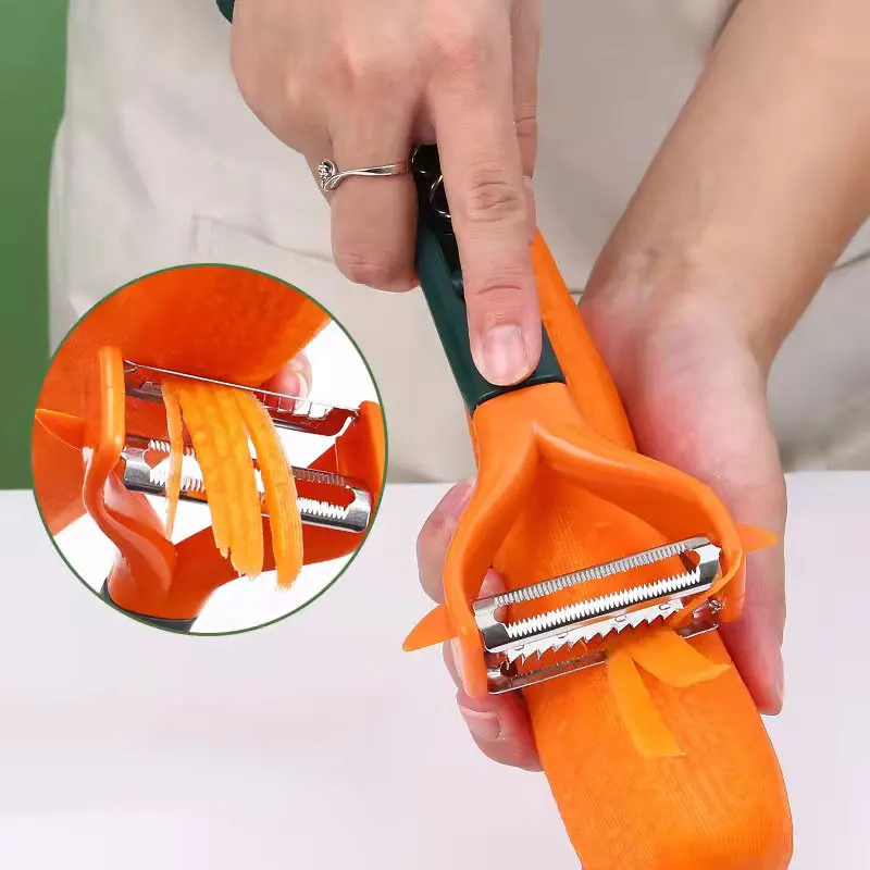 Lohas Multi-function Vegetable Peeler Double-head Peeler Vegetable Peeler Fruit Knife Corkscrew Cartoon Fork Spoon Kitchen Tools
Lohas Multi-function Vegetable Peeler Double-head Peeler Vegetable Peeler Fruit Knife Corkscrew Cartoon Fork Spoon Kitchen Tools