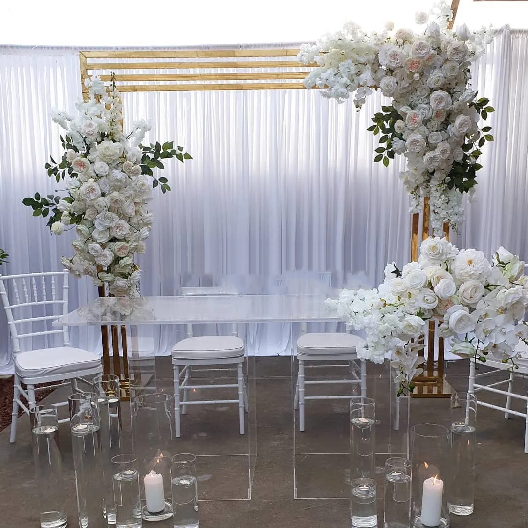 Wedding decoration for aisle runner walkway Gold frame screen divider wedding backdrop wedding arch
Wedding decoration for aisle runner walkway Gold frame screen divider wedding backdrop wedding arch