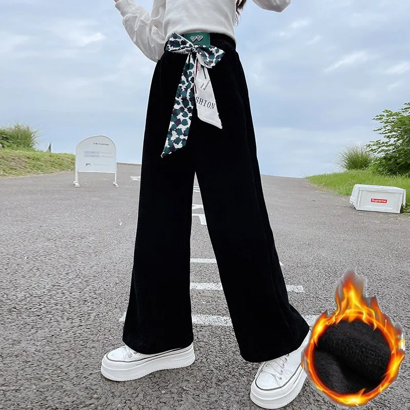 Autumn Winter Kids Children Plus Velvet Pants Warm Trousers For Teenage Girls School Casual Wide Leg Pants 10 11 12 13 14 Years
Autumn Winter Kids Children Plus Velvet Pants Warm Trousers For Teenage Girls School Casual Wide Leg Pants 10 11 12 13 14 Years