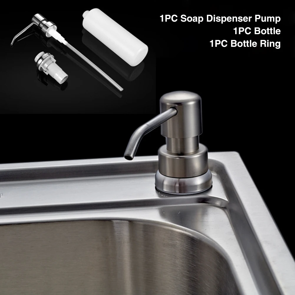 Stainless Steel Easy Install Soap Dispenser Kitchen Sink Hand Wash Durable Liquid Refill Pump Commercial Lotion With Bottle
Stainless Steel Easy Install Soap Dispenser Kitchen Sink Hand Wash Durable Liquid Refill Pump Commercial Lotion With Bottle