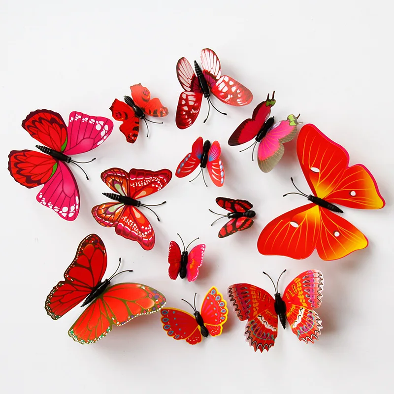 3D Three-dimensional Wall Stickers Home Decoration Children's Room Simulation Butterfly 12PCS Living Room Decoration
3D Three-dimensional Wall Stickers Home Decoration Children's Room Simulation Butterfly 12PCS Living Room Decoration