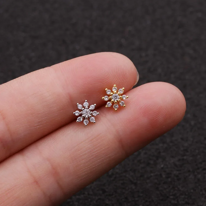 Small Gold Flower Ear Ring Studs Helix Cartilage Conch Tragus Stud Labret Septum Earring Piercing Set Body Jewelry H6
Small Gold Flower Ear Ring Studs Helix Cartilage Conch Tragus Stud Labret Septum Earring Piercing Set Body Jewelry H6