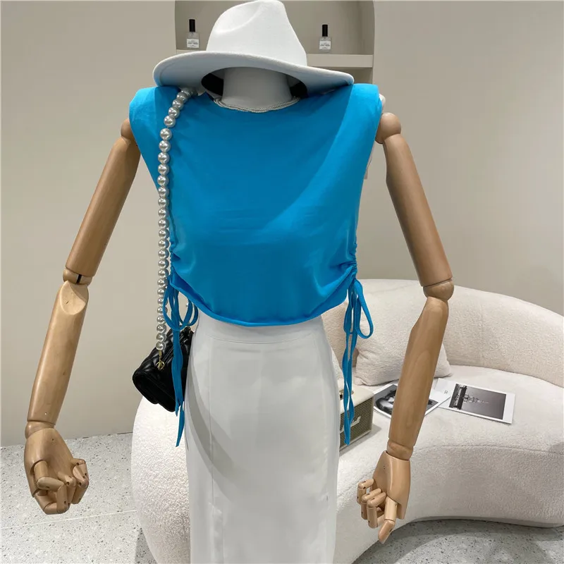 Women's clothing Spring Summer 2021 Fashion New Drawstring T-shirt Vest + simple temperament high waist A-line skirt
Women's clothing Spring Summer 2021 Fashion New Drawstring T-shirt Vest + simple temperament high waist A-line skirt