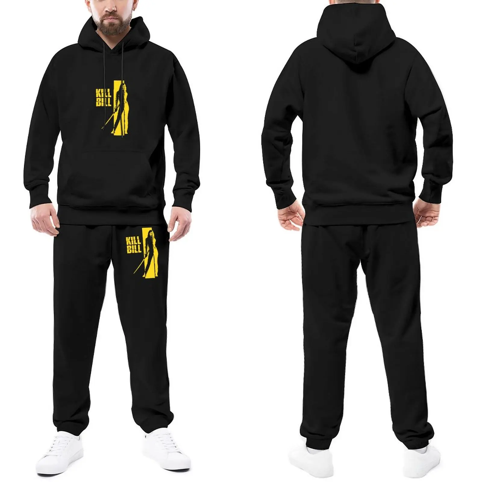 Kill Bill Mens Tracksuit Set Kill Bill Fashion Sweatsuits AutumnSweatpants and Hoodie Set Male
Kill Bill Mens Tracksuit Set Kill Bill Fashion Sweatsuits AutumnSweatpants and Hoodie Set Male
