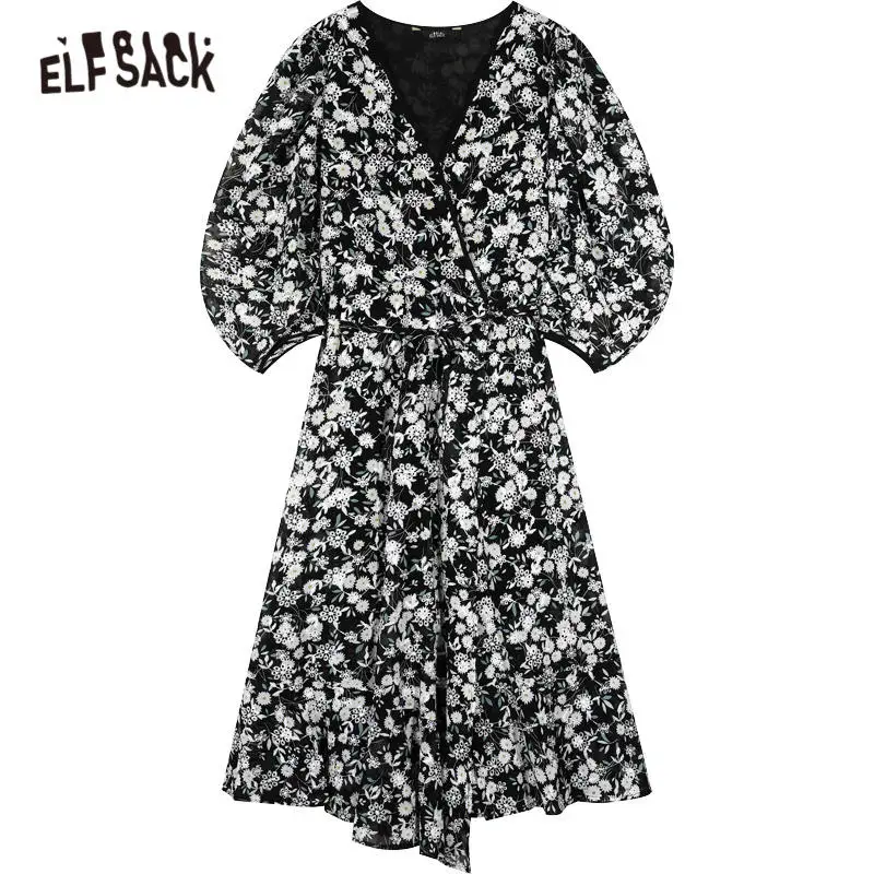 ELFSACK Black Floral Print High Waist Casual Dress Women,2020 Autumn ELF Vintage Puff Sleeve Korean Ladies,Daily Holidy Dresses
ELFSACK Black Floral Print High Waist Casual Dress Women,2020 Autumn ELF Vintage Puff Sleeve Korean Ladies,Daily Holidy Dresses