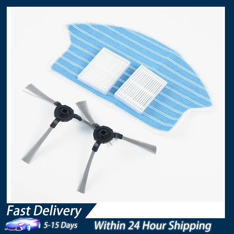 Robot Side Brushes + Filters + Mopping Cloth Kit Part For Midea VCR16 VCR15 Robotic Vacuum Cleaner Accessories
Robot Side Brushes + Filters + Mopping Cloth Kit Part For Midea VCR16 VCR15 Robotic Vacuum Cleaner Accessories