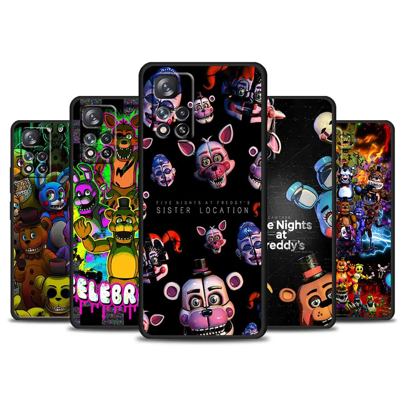 Fnaf Animatronics Shockproof Black Phone Case For Xiaomi Redmi Note 11 10 10S 9 9T 9S Pro Max 8T 8 7 6 5 4X Capa
Fnaf Animatronics Shockproof Black Phone Case For Xiaomi Redmi Note 11 10 10S 9 9T 9S Pro Max 8T 8 7 6 5 4X Capa