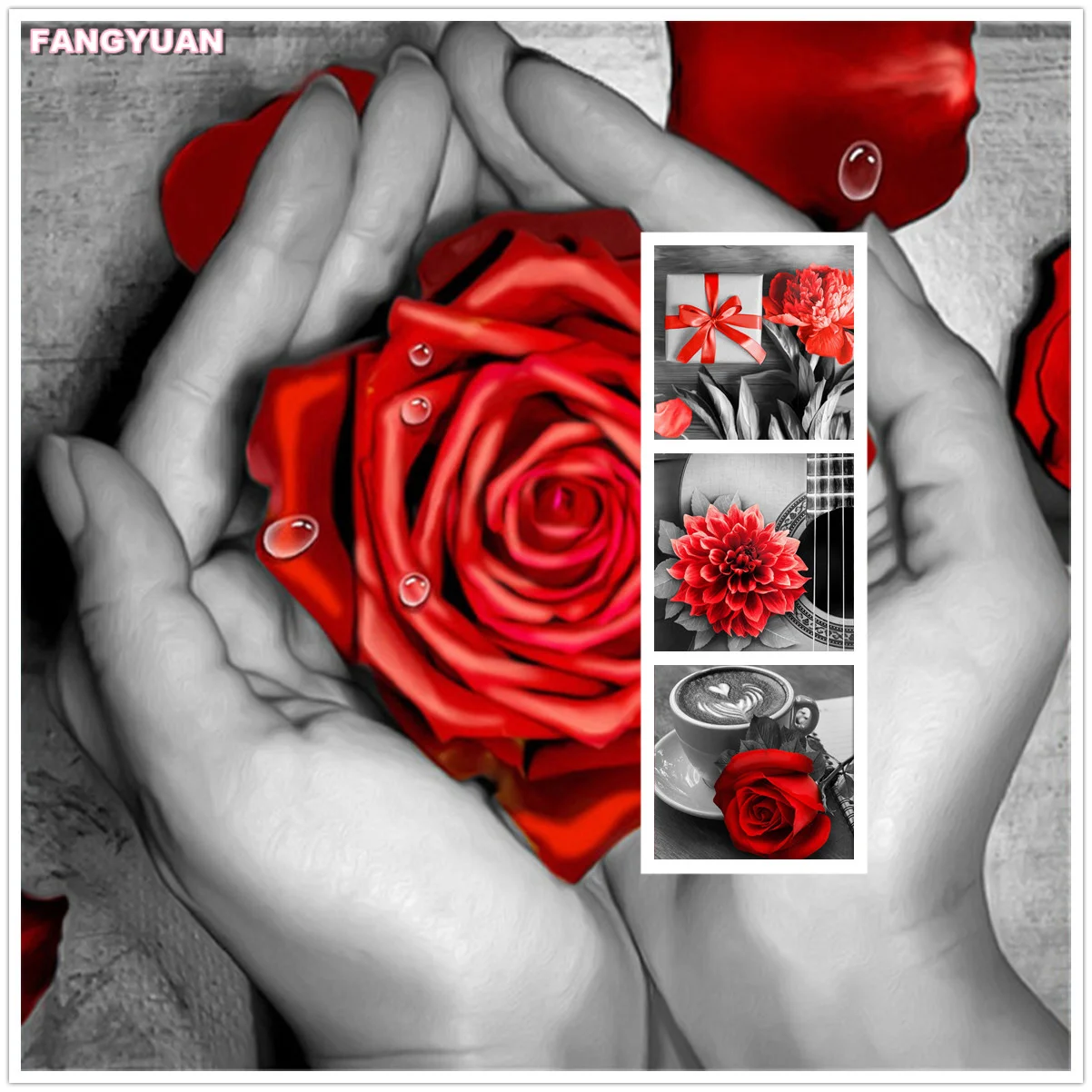 5D Diamond Painting Rose Flower Diamond Embroidery Cross Stitch Black White Mosaic Sale Picture of Rhinestone Home Decor Gift
5D Diamond Painting Rose Flower Diamond Embroidery Cross Stitch Black White Mosaic Sale Picture of Rhinestone Home Decor Gift