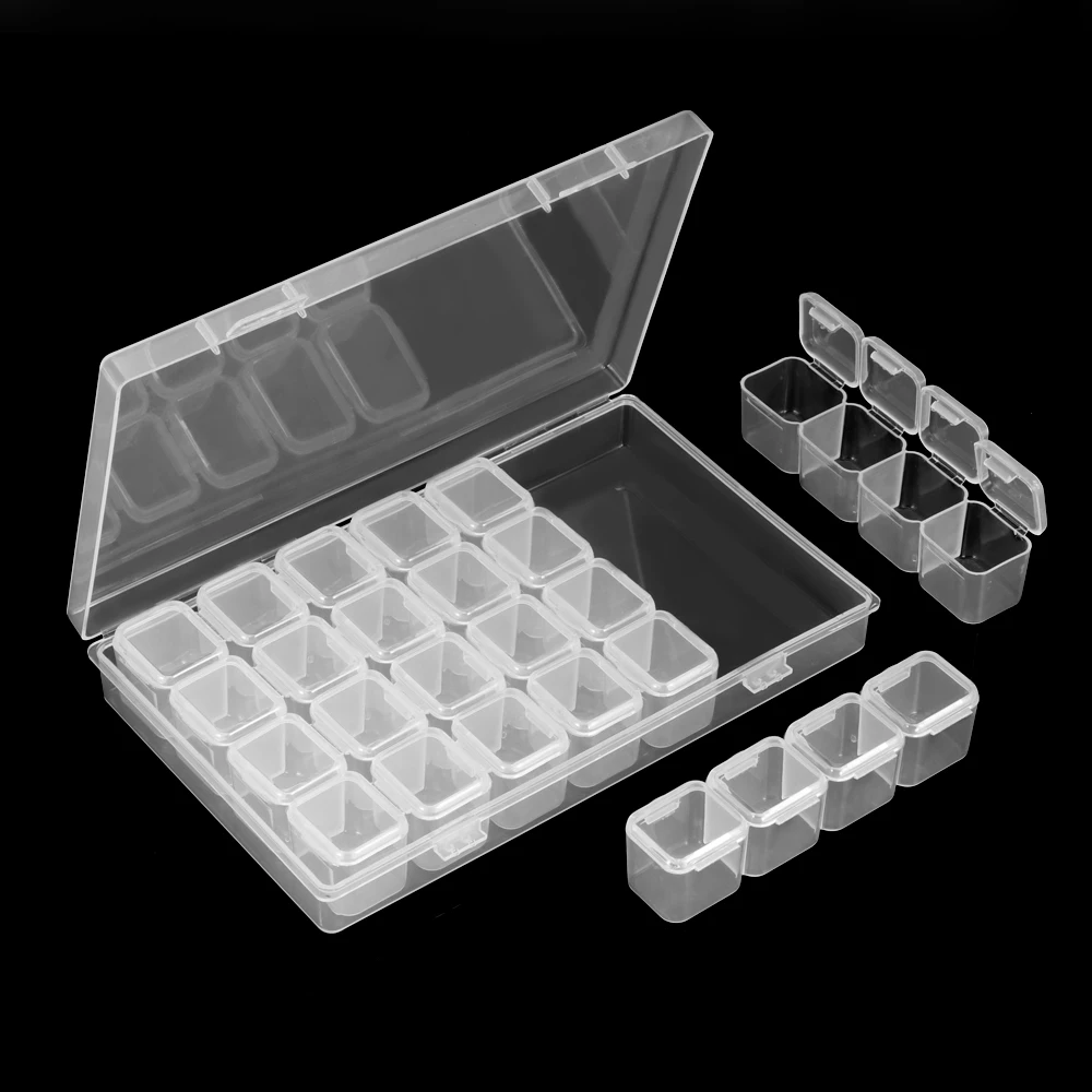 Hot 28 Slots Nail Art Storage Box Plastic Holder For Jewelry Rings Rhinestone Diamond Painting Organizer Transparent Display
Hot 28 Slots Nail Art Storage Box Plastic Holder For Jewelry Rings Rhinestone Diamond Painting Organizer Transparent Display