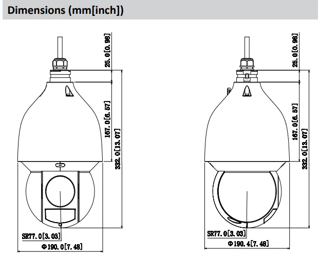 Dahua PTZ Network Camera 4MP IR 150m IP67 Powerful 25x Optical Zoom Starlight IR AI Camera IP Support Auto-tracking and IVS POE+
Dahua PTZ Network Camera 4MP IR 150m IP67 Powerful 25x Optical Zoom Starlight IR AI Camera IP Support Auto-tracking and IVS POE+