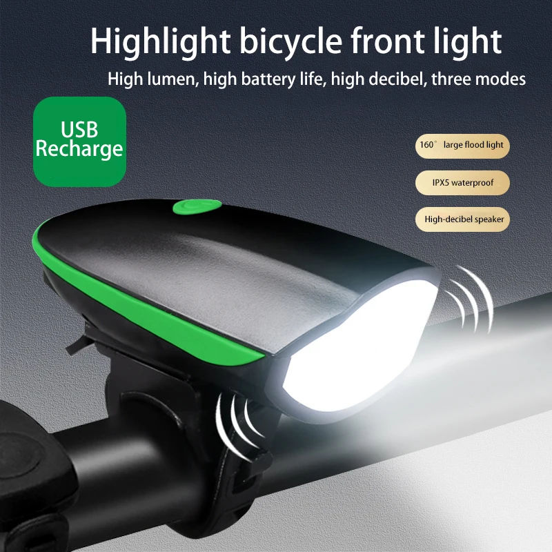 Mountian Bike Front Light Rainproof USB Rechargeable Bicycle Light Cycling Headlight LED 1200mAh Flashlight MTB Bike Horn Light
Mountian Bike Front Light Rainproof USB Rechargeable Bicycle Light Cycling Headlight LED 1200mAh Flashlight MTB Bike Horn Light