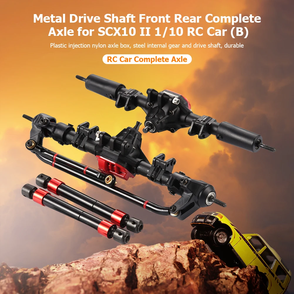 RC Car Accessories Complete Axle Drive Shaft Kits Remote Control Toys Replace Accessory for 1/10 RC Tracked Axial
RC Car Accessories Complete Axle Drive Shaft Kits Remote Control Toys Replace Accessory for 1/10 RC Tracked Axial