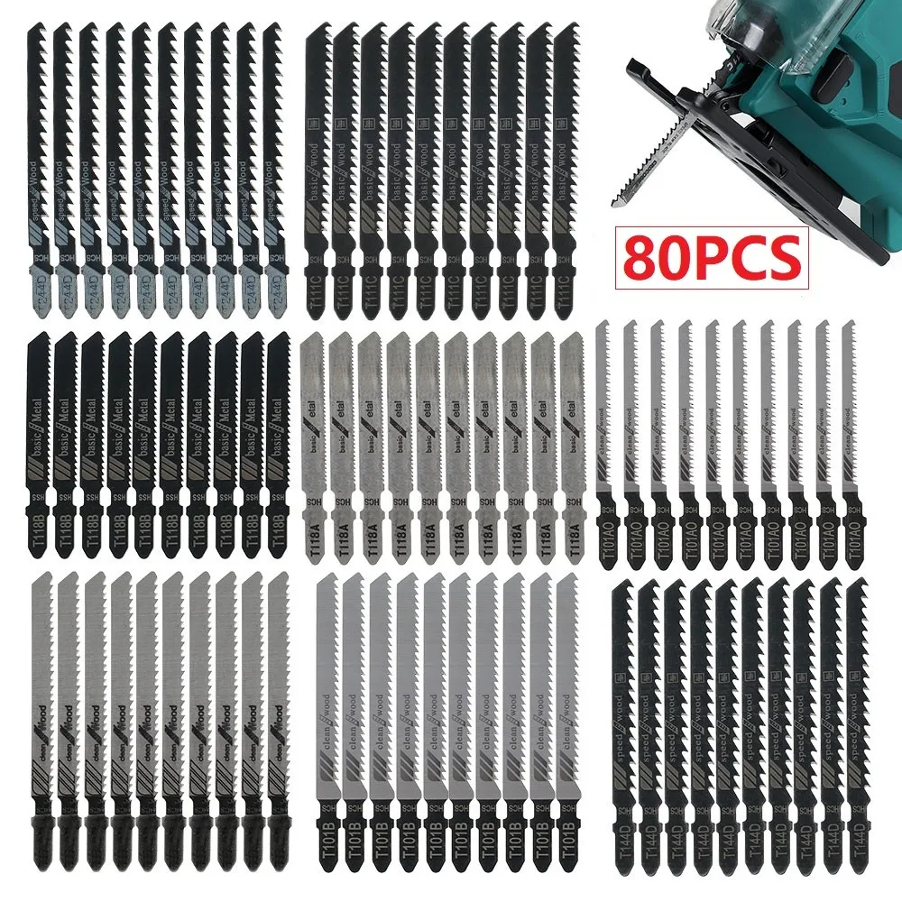 80pcs Lengthen Jig Saw Blade Jigsaw Blades Set Metal Wood Assorted Blades Wood Plastic Woodworking Cutting DIY Power Tool 80p
80pcs Lengthen Jig Saw Blade Jigsaw Blades Set Metal Wood Assorted Blades Wood Plastic Woodworking Cutting DIY Power Tool 80p