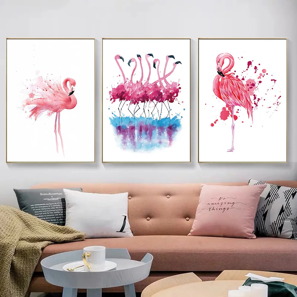 Modern Style Flamingo Canvas Painting Cartoon Animal Posters and Prints Wall Art Pictures for Girl Living Room Modern Home Decor
Modern Style Flamingo Canvas Painting Cartoon Animal Posters and Prints Wall Art Pictures for Girl Living Room Modern Home Decor