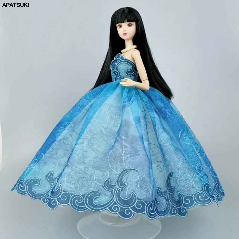 Blue Handmade Wedding Dress For Barbie Doll Clothes Party Gown Outfits 1/6 Dollhouse Accessories Kids Toys DIY
Blue Handmade Wedding Dress For Barbie Doll Clothes Party Gown Outfits 1/6 Dollhouse Accessories Kids Toys DIY