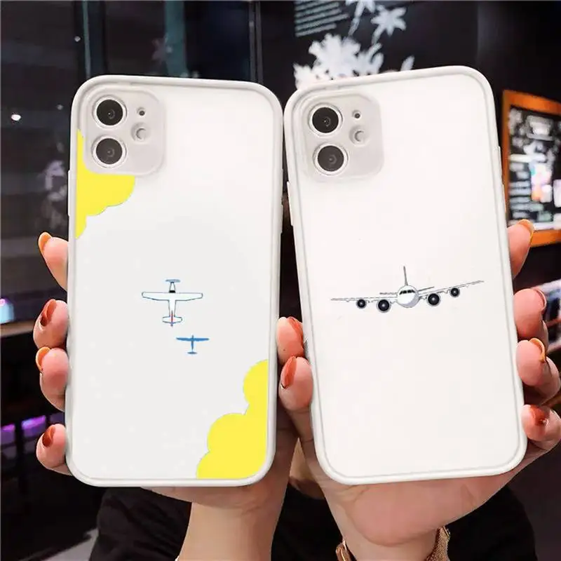 Airplane Flying Pattern Phone Case Transparent Matte For IPhone 7 8 11 12 S Mini Pro X XS XR MAX Plus Cover Shell
Airplane Flying Pattern Phone Case Transparent Matte For IPhone 7 8 11 12 S Mini Pro X XS XR MAX Plus Cover Shell