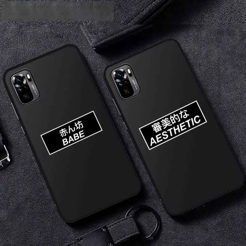 Japanese Anime Aesthetic text letter Phone Case For Xiaomi Mi Redmi Note 7 8 9 pro 8T 9T 9S 9A 10 Lite pro
Japanese Anime Aesthetic text letter Phone Case For Xiaomi Mi Redmi Note 7 8 9 pro 8T 9T 9S 9A 10 Lite pro