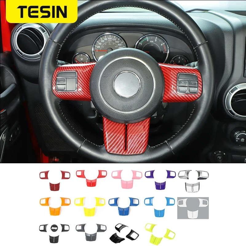 TESIN Interior Mouldings For Jeep Grand Cherokee Car Steering Wheel Decoration Stickers For Grand Cherokee 2011-2013 Accessories 
TESIN Interior Mouldings For Jeep Grand Cherokee Car Steering Wheel Decoration Stickers For Grand Cherokee 2011-2013 Accessories